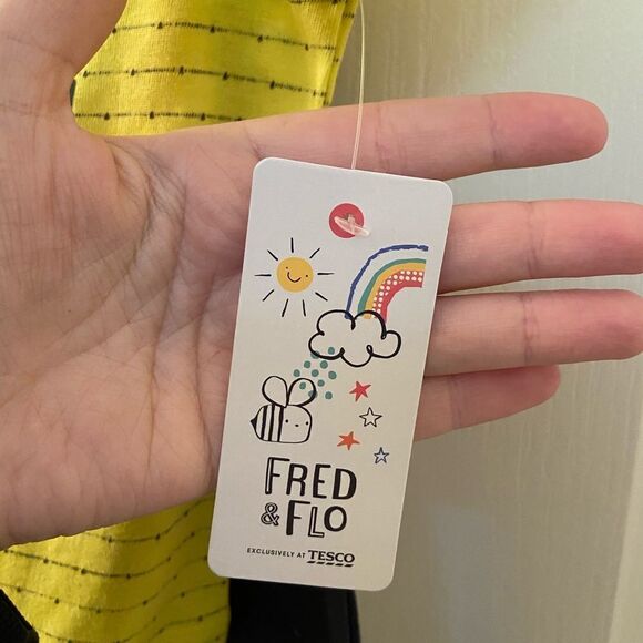 Fred & Flo F&F Tesco Yellow Emoji Top and Pants Set Baby Boys Size 18 Months NWT - Picture 4 of 8